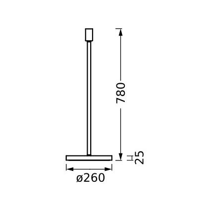 Ledvance - Lambi statiiv DECOR STICK 1xE27/40W/230V beež