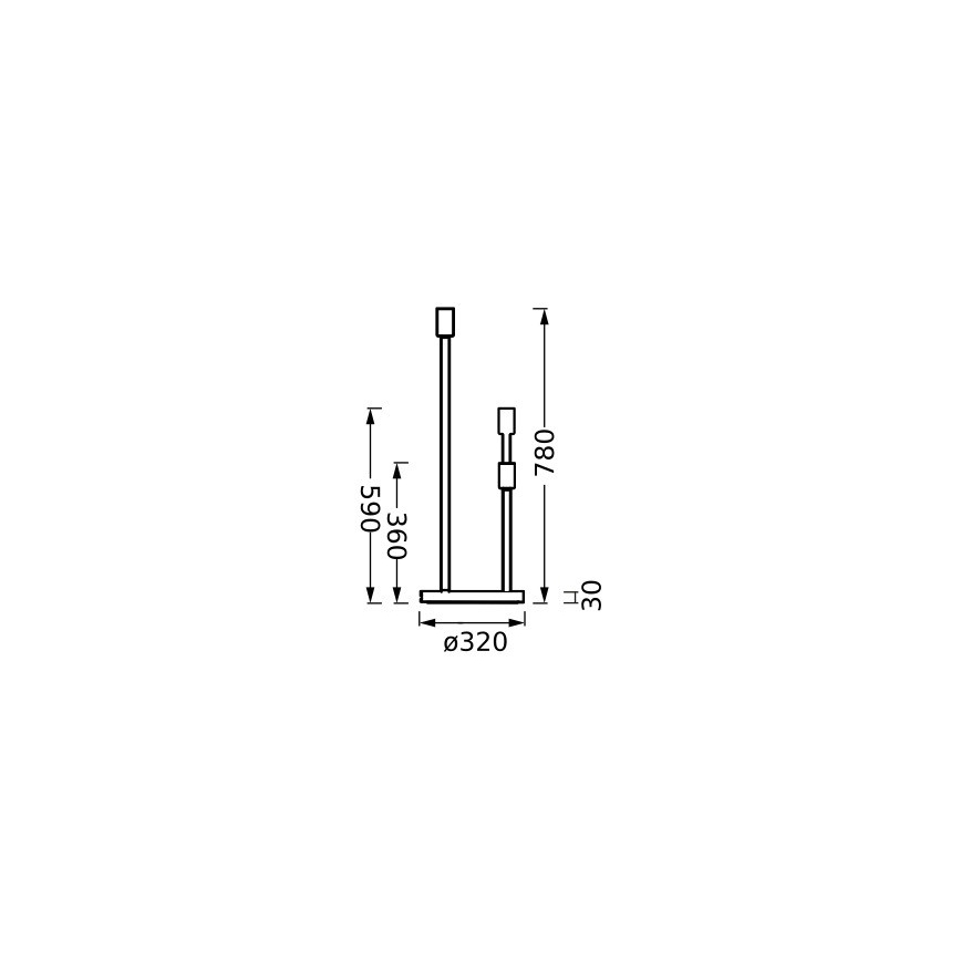Ledvance - Lambi statiiv DECOR STICK 3xE27/40W/230V beež