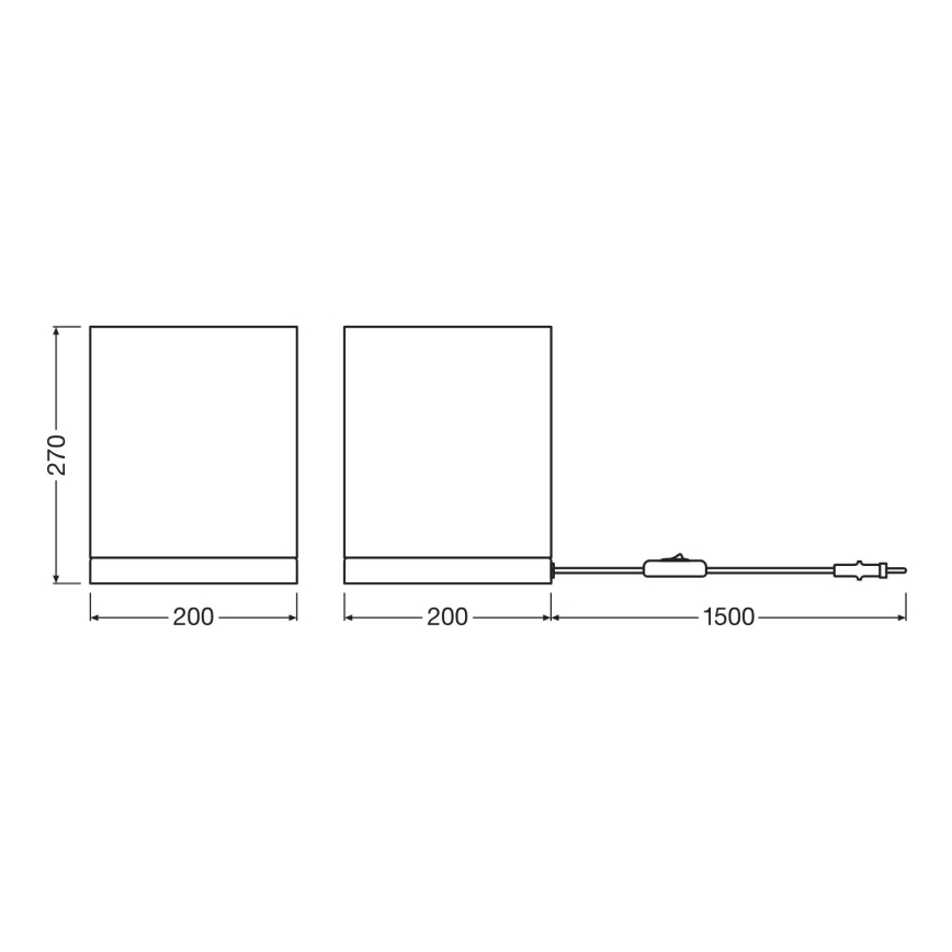 Ledvance - Laualamp DECOR CARDBOARD 1xE27/15W/230V 20x20 cm