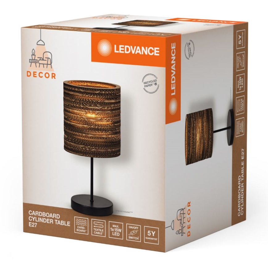 Ledvance - Laualamp DECOR CARDBOARD 1xE27/15W/230V d. 20 cm