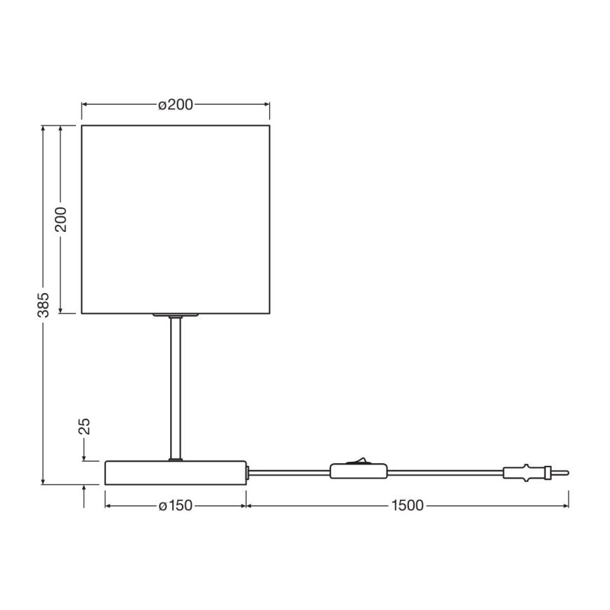 Ledvance - Laualamp DECOR CARDBOARD 1xE27/15W/230V d. 20 cm