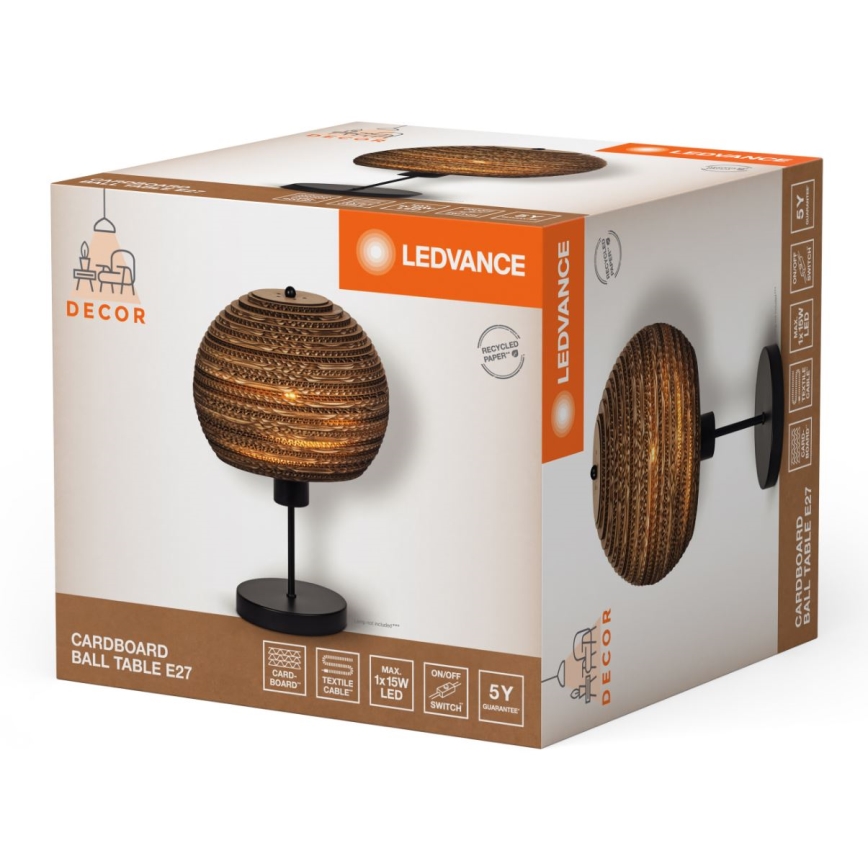 Ledvance - Laualamp DECOR CARDBOARD 1xE27/15W/230V d. 26 cm