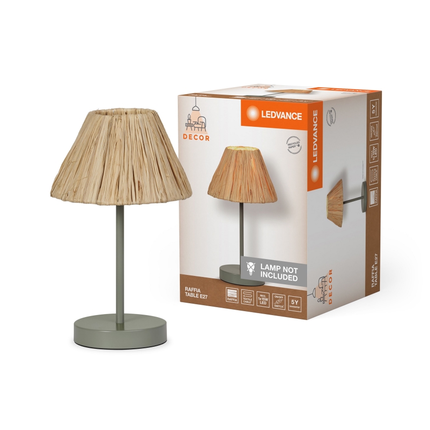 Ledvance - Laualamp DECOR RAFFIA 1xE27/15W/230V Palmi niin