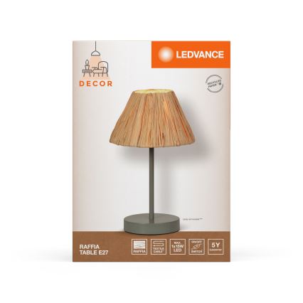 Ledvance - Laualamp DECOR RAFFIA 1xE27/15W/230V Palmi niin