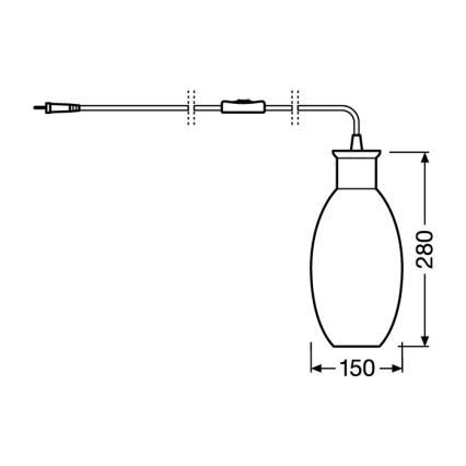 Ledvance - Laualamp GRAPE 1xE27/40W/230V