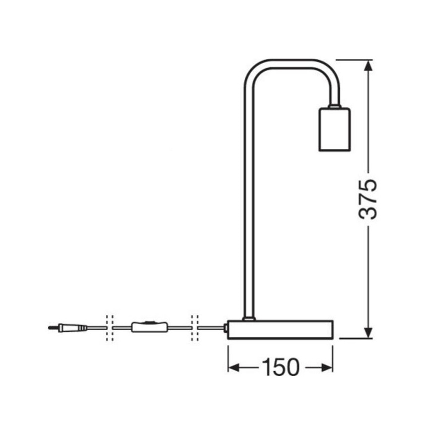 Ledvance - Laualamp PIPE 1xE27/40W/230V