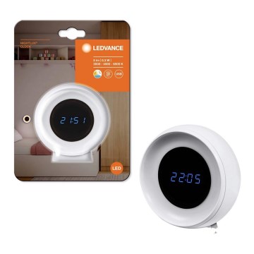 Ledvance - LED Digitaalne kell taustvalgustusega NIGHTLUX LED/0,3W/5V 1000mAh 3000/4000/6500K