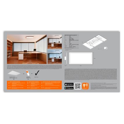 Ledvance - LED Hämardatav laevalgusti SMART+ PLANON LED/22W/230V 30x60 cm Wi-Fi