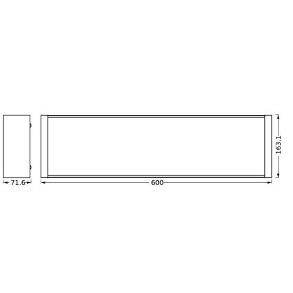 Ledvance - LED Hämardatav laevalgusti OFFICE LINE LED/20W/230V 60 cm + kaugjuhtimispult