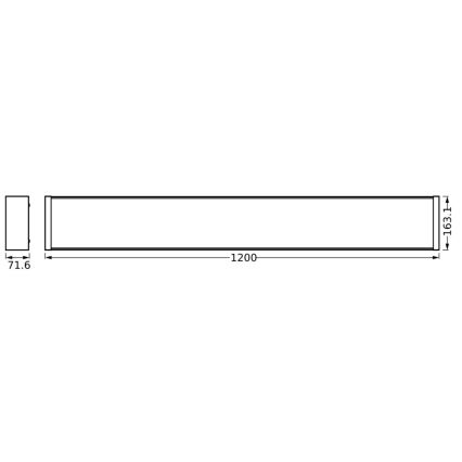 Ledvance - LED Hämardatav laevalgusti OFFICE LINE LED/40W/230V 120 cm + kaugjuhtimispult