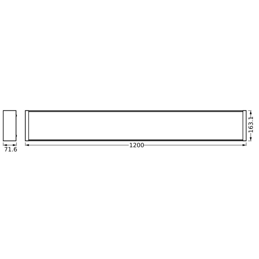 Ledvance - LED Hämardatav laevalgusti OFFICE LINE LED/40W/230V 120 cm + kaugjuhtimispult