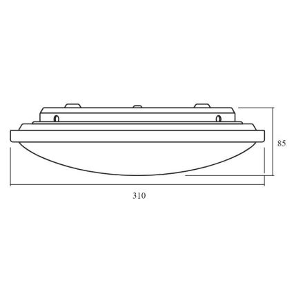 Ledvance - LED Hämardatav laevalgusti ORBIS LED/17W/230V 2700-6500 + pult