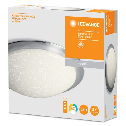 Ledvance - LED Hämardatav laevalgusti SILARA LED/24W/230V + kaugjuhtimispult