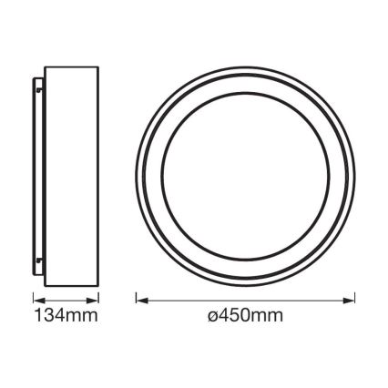 Ledvance - LED Hämardatav laevalgusti SMART+ CYLINDER LED/24W/230V 3000-6500K Wi-Fi