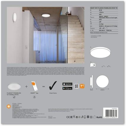 Ledvance - LED Hämardatav laevalgusti SMART+ FRAMELESS LED/20W/230V Wi-Fi