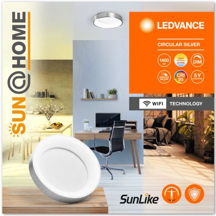 Ledvance-LED Hämardatav laevalgusti SUN@HOME CIRCULAR LED/18,5W/230V Wi-Fi