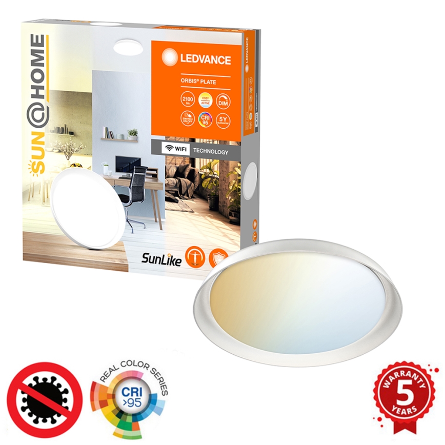 Ledvance - LED Hämardatav laevalgusti SUN@HOME ORBIS LED/26W/230V 2200-5000K CRI 95 Wi-Fi