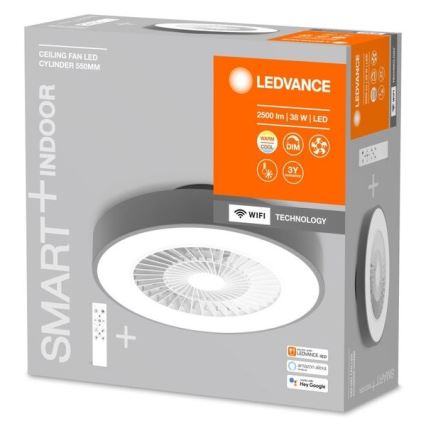 Ledvance - LED Hämardatav laevalgusti ventilaatoriga SMART+ LED/38W/230V 3000-6500K Wi-Fi + Pult