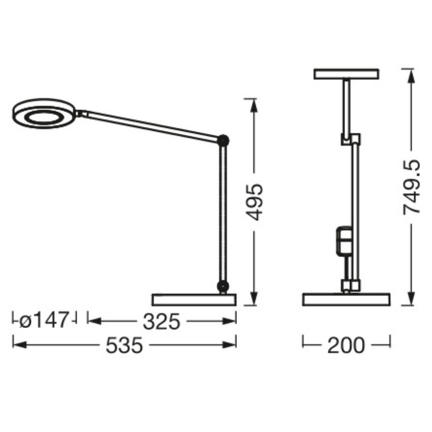 Ledvance - LED Hämardatav puutetundlik laualamp SUN@HOME LED/20W/230V 2200-5000K CRI 95 Wi-Fi