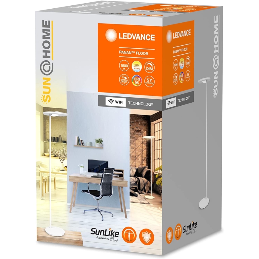 Ledvance - LED Hämardatav põrandalamp SUN@HOME LED/36W/230V 2200-5000K CRI 95 Wi-Fi