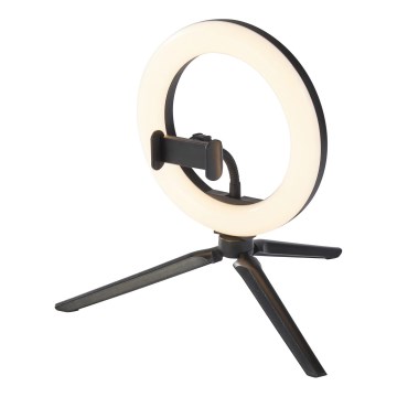 Ledvance - LED Hämardatav laualamp alusega ja hoidik vlogimiseks LED/5,5W/USB 3000/4000/6500K