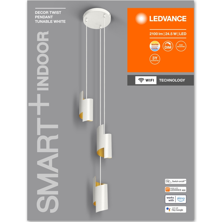 Ledvance - LED Hämardatav lühter SMART+ DECOR 3xLED/8W/230V valge Wi-Fi