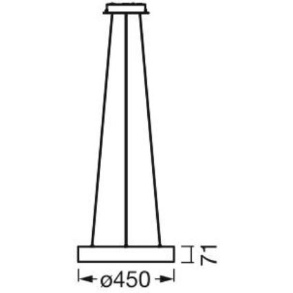 Ledvance - LED Hämardatav lühter SUN@HOME CIRCULAR LED/18,5W/230V Wi-Fi