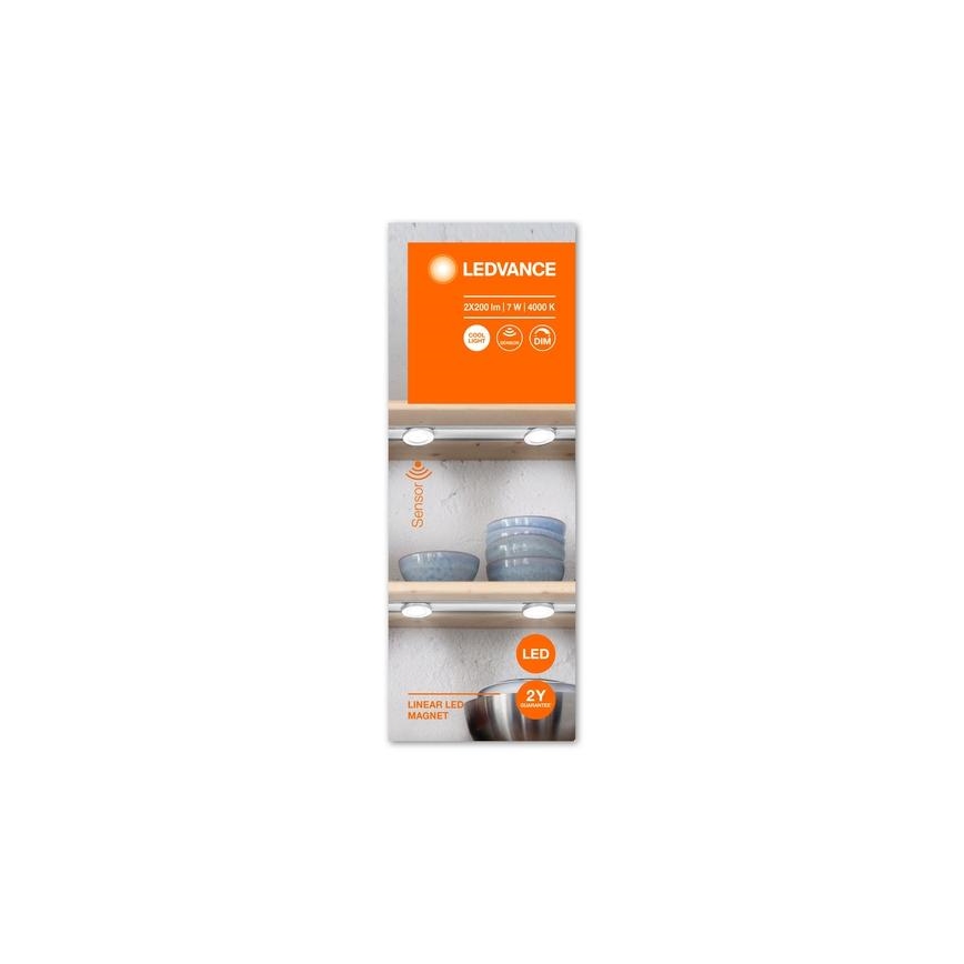Ledvance - LED Hämardatav mööblivalgustus anduriga LINEAR 2xLED/3,5W/230V