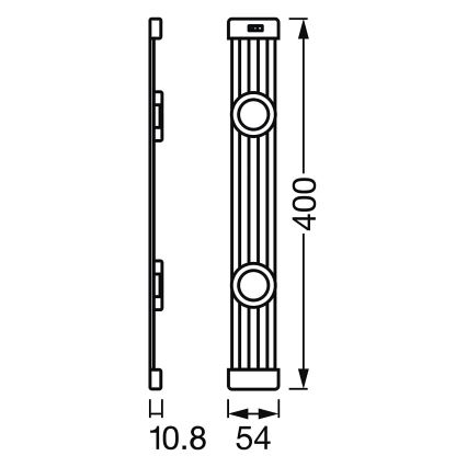 Ledvance - LED Hämardatav mööblivalgustus anduriga LINEAR 2xLED/3,5W/230V