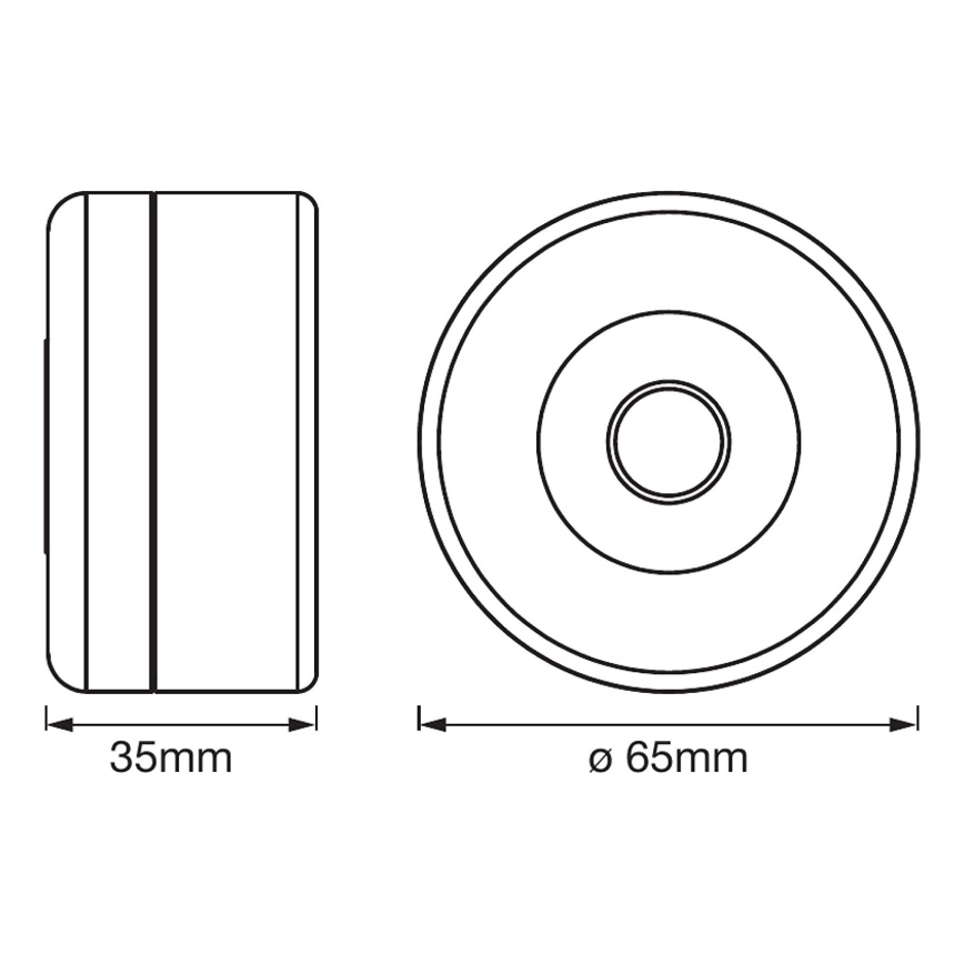 Ledvance - LED Hämardatav navigatsioonivalgusti DOT-IT LED/0,45W/5V 500 mAh