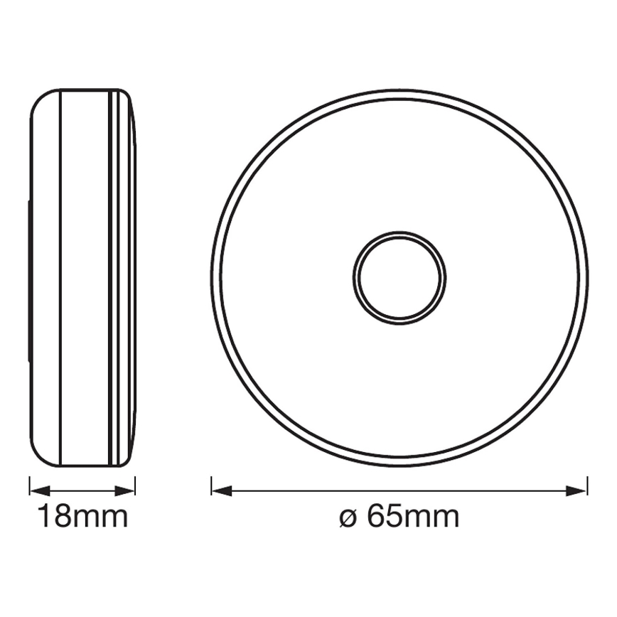 Ledvance - LED Hämardatav navigatsioonivalgusti DOT-IT LED/0,45W/5V 500 mAh