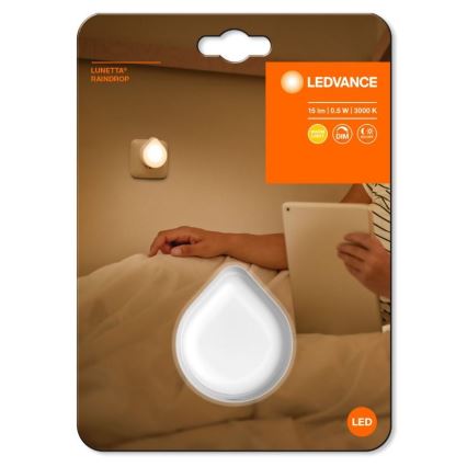 Ledvance - LED Hämardatav öövalgusti pistikupessa LUNETTA LED/0,5W/230V