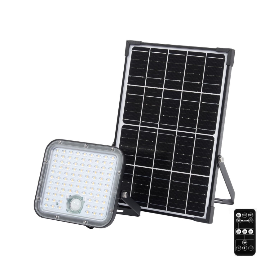 Ledvance - LED Hämardatav päikesepaneeliga prožektor anduriga FLOOD SPLIT LED/30W/6,4V IP65 + kaugjuhtimispult
