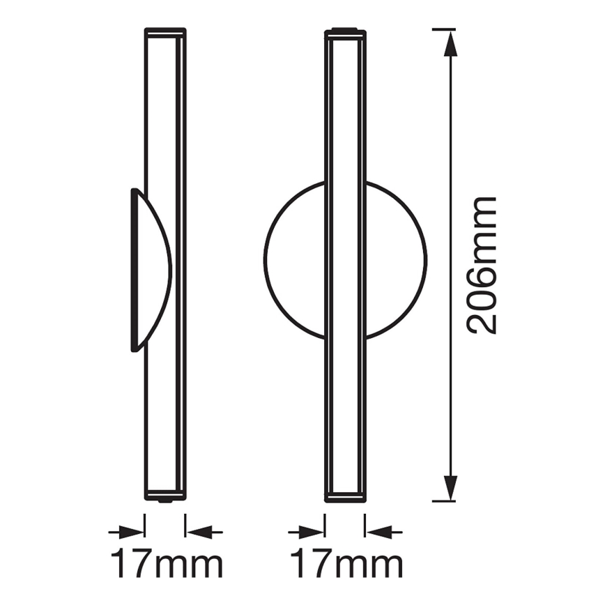 Ledvance - LED Hämardatav peeglivalgustus LEDSTIXX LED/2W/Li-Ion 800 mAh IP44 CRI 90