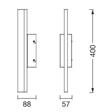 Ledvance - LED Hämardatav puutetundlik peeglivalgustus ORBIS MIRROR LED/6,8W/230V 40 cm 3000/4000K IP44