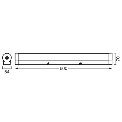 Ledvance - LED Hämardatav puutetundlik peeglivalgustus ORBIS TUBE LED/12W/230V 60 cm 3000/4000K IP44