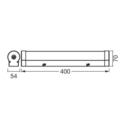 Ledvance - LED Hämardatav puutetundlik peeglivalgustus ORBIS TUBE LED/9W/230V 40 cm 3000/4000K IP44