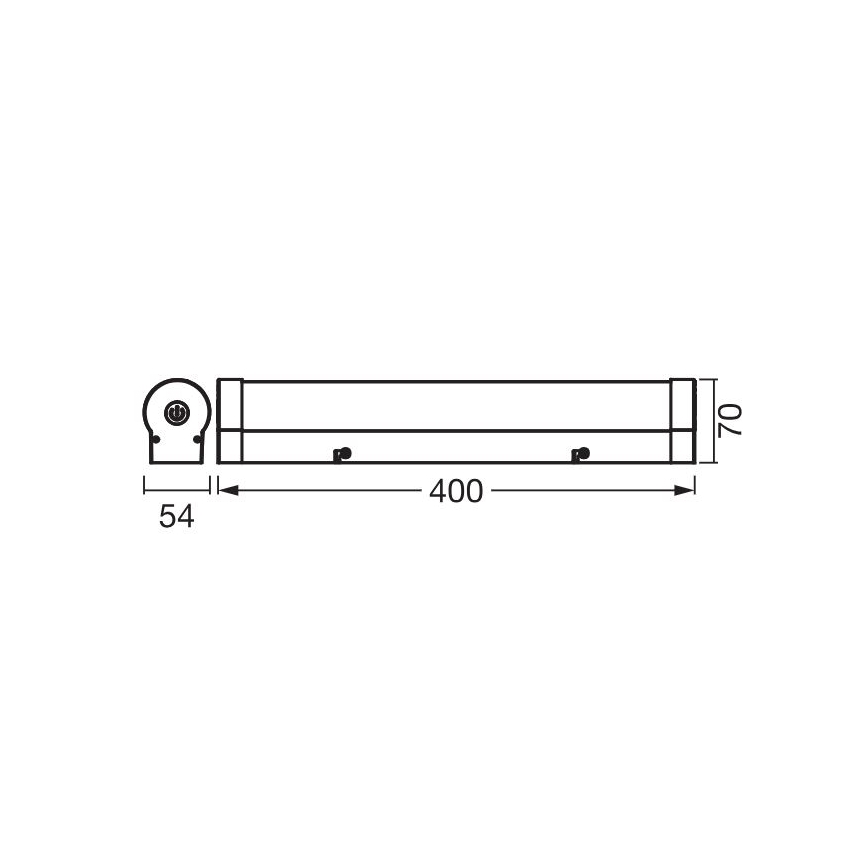 Ledvance - LED Hämardatav puutetundlik peeglivalgustus ORBIS TUBE LED/9W/230V 40 cm 3000/4000K IP44