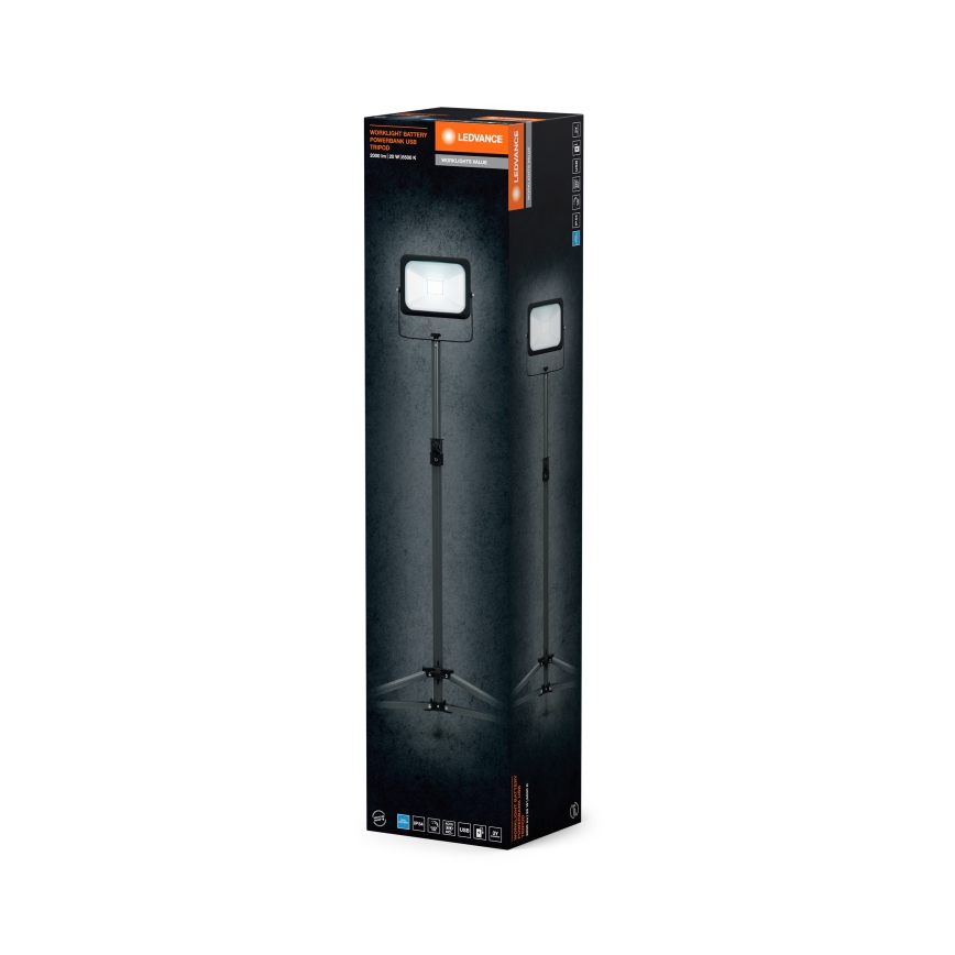 Ledvance - LED Hämardatav prožektor hoidikuga WORKLIGHT TRIPOD LED/20W/3,7V IP54