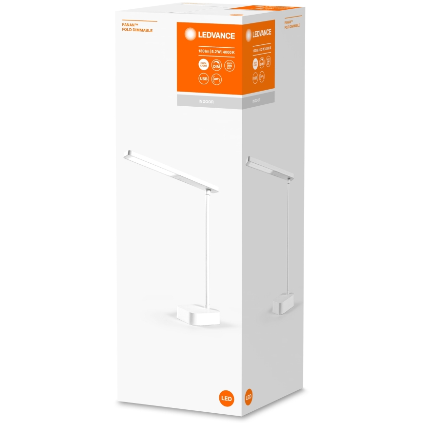 Ledvance - LED Hämardatav puutetundlik laualamp PANAN LED/5,2W/5V 1200mAh