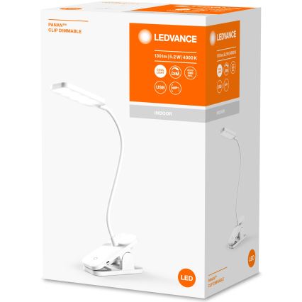 Ledvance - LED Hämardatav puutetundlik laualamp PANAN LED/5,2W/5V 1000 mAh