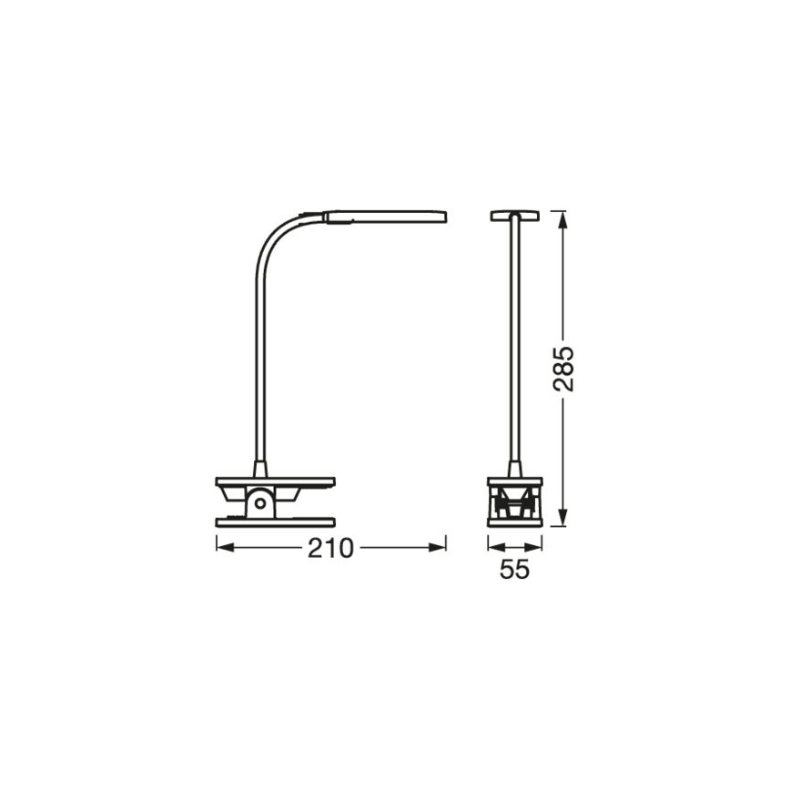 Ledvance - LED Hämardatav puutetundlik laualamp PANAN LED/5,2W/5V 1000 mAh