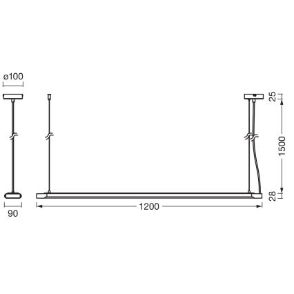 Ledvance - LED-hämardatav rippvalgusti OFFICE LINE LED/40W/230V