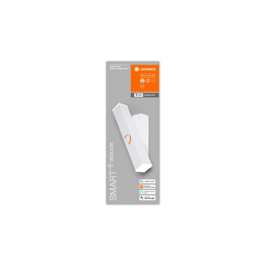 Ledvance - LED Hämardatav seinavalgusti SMART+ CROSS 2xLED/6W/230V 3000-6500K Wi-Fi