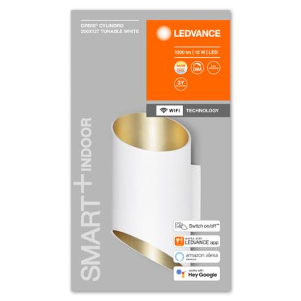 Ledvance - LED Hämardatav seinavalgusti SMART+ CYLINDRO LED/12W/230V 3000-6500K Wi-Fi valge