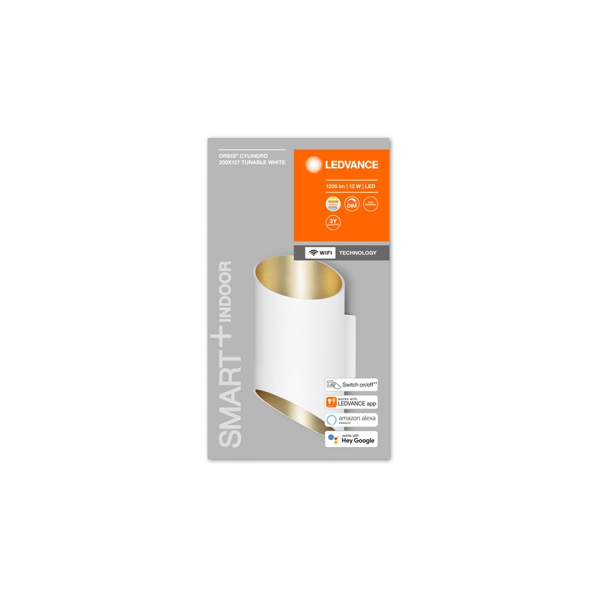 Ledvance - LED Hämardatav seinavalgusti SMART+ CYLINDRO LED/12W/230V 3000-6500K Wi-Fi valge