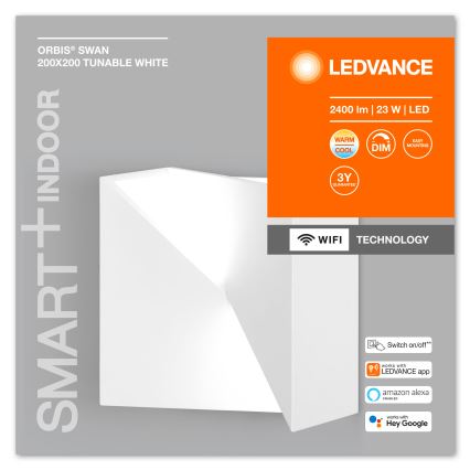 Ledvance - LED Hämardatav seinavalgusti SMART+ SWAN LED/23W/230V 3000-6500K Wi-Fi