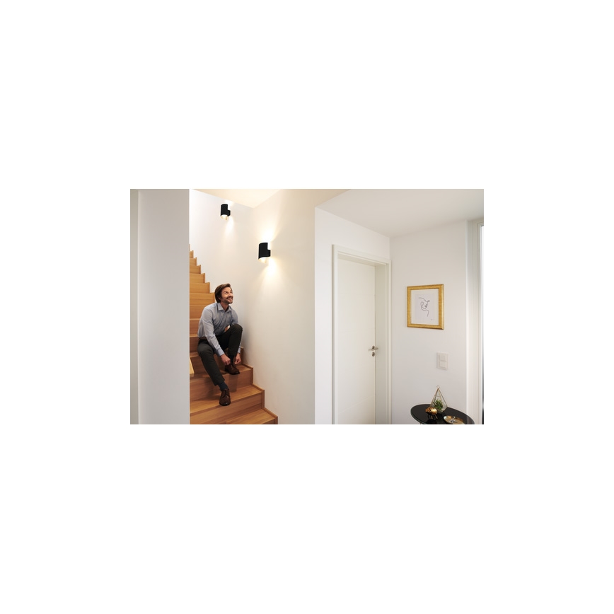 Ledvance - LED Hämardatav seinavalgusti SMART+ TWIST LED/12W/230V 3000-6500K Wi-Fi must