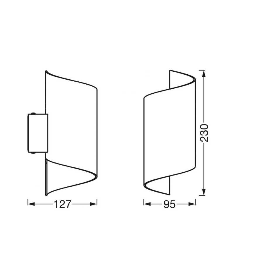 Ledvance - LED Hämardatav seinavalgusti SMART+ TWIST LED/12W/230V 3000-6500K Wi-Fi valge