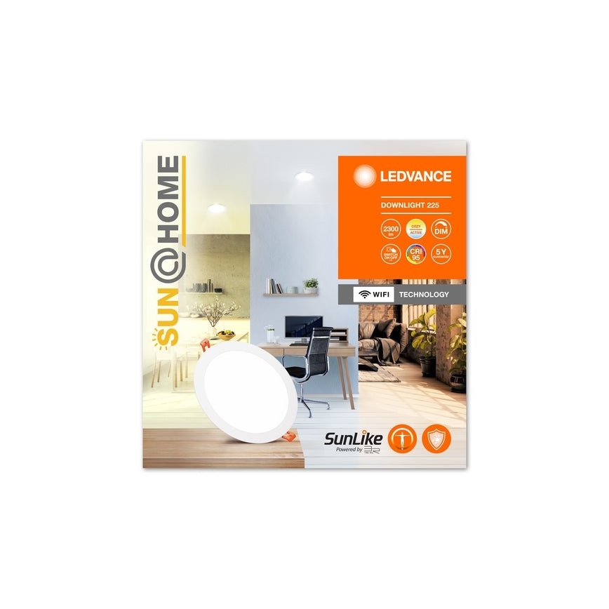 Ledvance - LED Hämardatav süvistatav valgusti SUN@HOME LED/22W/230V 2200-5000 CRI 95 Wi-Fi